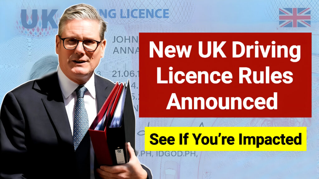 New UK Driving Licence Rules Announced